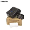 Impressora de recibo térmica de 80mm tipo-C INSB Bluetooth Interface Portable Wireless Label Maker 2 em 1 mini