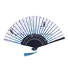 Party Favor Chinese Silk Fabric Folding Fan Women Hand Håller Bambu fans japansk stil presentförmåga Drop Delivery Home Gar Dhcty