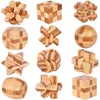 Intelligenzspielzeug Holz Kong Ming Lock Lu Ban Lock IQ Brain Teaser Lernspielzeug für Kinder Kinder Puzzles Spiel Unlock Toys Holzspielzeug für Erwachsene