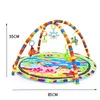 Rattles Mobiles Multifunktionell fitnessram för barn Utbildning Mat Crawling Filt spädbarn Spela Rug Kids Activity Mat Gym Baby Toys Gift 230517