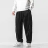 Ethnische Kleidung im chinesischen Stil Cordhose Hose Jogger Mann Jogginghose Orientalische Herren Oversize Streetwear Baggy Wide 31878