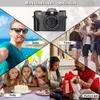 Câmeras digitais de 48MP Câmera digital 4K UHD VLOGGING CORMcorder 3,0 "Tela de deslizamento de 180 ° Selfie webcam digital para o YouTube Macro de grande angular lente 230518
