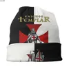 Gorro/crânio tampas de cavaleiro os gorros templários bonés para homens mulheres unissex fria inverno chapéu de malha acolhedora Cruzadas adultas Cavaleiros Chandidos Cristãos Guerreiros Cristãos J230518