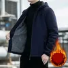 Giacche da uomo Supuscreat Giacca con cappuccio da uomo Inverno Maschile Gioventù Outwear Pile termico spesso Giacca a vento calda Autunno Cappotto casual