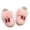 Sneakers Toddler Kids Girls Shoes Soft Fur Leather Bambini Princess Autunno Inverno Infant Size 15-30