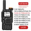 Ruyage UV3D Air Band Walkie Talkie Amateur Ham Stazione radio bidirezionale UHF VHF 200CH Full Band HT con canale NOAA AM Satcom G230518