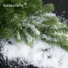 Nuovo 20g Circa 1-10mm Decorazione natalizia Fiocchi di neve di plastica artificiale secca Regali di neve di Natale Oggetti di scena per feste a casa