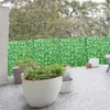 Fleurs décoratives Haie Artificielle Feuille Verte Panneaux De Clôture Faux Écran De Confidentialité Pour La Maison En Plein Air Jardin Balcon Décoration Fournitures