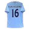 Haaland Kun Aguero 93 94 레트로 축구 유니폼 1981 82 89 91 96 98 99 07 2008 11 12 13 15 16 Mans Cities mbley Clough Tevez Dzeko Kompano Classic Vintage Football Shirts