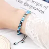 Strand Natural Stone Braided Bracelets Women/Men 6mm Crystal Round Beads Bangles Handmade Elastic Lapis Lazuli Pulsera Polish Jewelry