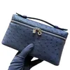 Loro L19 Lunchbox Bag LP Frauen Große L27 -Taschen Designer Make -up Echtes Lederhandtaschen Leinwand Str) Stranded Handtasche Zwei -Wege Schulterkreuzkörper