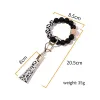 Silicone Beaded Bangle Keychain with Tassel for Women Party Favor, Wristlet Key Ring Bracelets FY2981