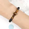 Strand Natural Tiger Eye Malachite Energy Healing Bracelets для мужчин Женщины Защита здоровья.