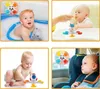 Giocattoli da bagno 3PCS Giocattolo rotante a ventosa per bebè 12-18 mesi Giocattoli da bagno per bambini 1-3 Ragazzi e ragazze 1° Anniversario Giocattoli sensoriali Regali