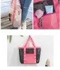 Материалы мешки дамы персонализированные многоразовые сетчатые покупательские сумки для женщин, девочки, лето, большая пляжная сетчатая сумка с наружным карманом