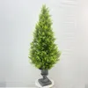 Dekoratif Çiçekler 60/90/120cm Yapay Sedir Ağaçları Topiary Sakı Sivan Sivil Servis Ağacı Ev Yıllık Noel Peyzaj Dekoru