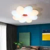 Deckenleuchten Nordic Schlafzimmer Lampe Studie Kreative Wolke LED Cartoon Persönlichkeit Mädchen Kinderzimmer Blumenlampen