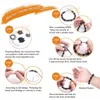 Perlen Andere Gold Versilbert Schnee Gebrochener Kristall Naturstein Lose Quarzsamen Für Schmuckherstellung DIY Mode Armband 6/8/10mmAndere