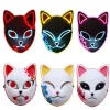 Parti Maskeleri Demon Slayer Tanjirou Mask Sabito Mascarilla Anime Makomo Cosplay Masques Cadılar Bayramı Kostüm Maskaras Led G0518