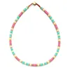 Chokers Zmzy Chain Rainbow Chain Boho Tila Berads Collar Garfaça Mulher Moda Charm Collier Femme Colar Handmade Jóias Femininas Drop 230518