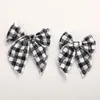 Accessoires cheveux Clips mignons pour filles printemps été coton gros nœuds Plaid broderie marguerite épingle à cheveux enfants Barrette enfants