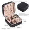 Smyckestativ 1st Single Layer Storage Box Ladies Travel Leather Classic Black Pure White Fashion Pink 230517