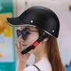 Motorcycle Helmets Scooter Adjustable Cycling Half Helm -Absorbing Protective Equipment For Men Women Commuting Road Biking Skating