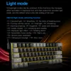 Tastaturen E-YOOSO Z11 USB 60 % mechanische Mini-Gaming-Tastatur, blauer roter Schalter, 61 Tasten, kabelgebunden, abnehmbares Kabel, tragbar für Reisecomputer 230518