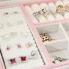 Jewelry Stand WE Lady PU Leather Box Storage Ring Display Case Portable Organizer for Necklaces Joyeros Organizador De Joyas 230517