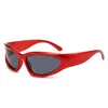 Sunglasses Ladies Punk Women Square Goggle Men Luxury Sun Glasses UV400 Vintage Colorful Mirror Eyewear Fishing