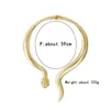 Chokers Fashion Scorpion Snake Shape Women Colar Gold Silver Color Last Shape Woman Cheker Gcondalce Mulheres 230518