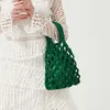 Stuff Sacks Cotton Rope Woven Women's Handbags Mesh Bag Designer Summer Straw Beach Bags Female Tote Bag Purses sac