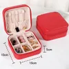 Jewelry Stand Portable Storage Box Organizer Display Travel Zipper Case Earrings Necklace Rings 230517