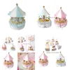 Geschenkwikkeling papier carrousel doos gunsten souvenirs voor gasten feestje baby shower cake kinderen decoratie drop levering home tuin fe dhxy7