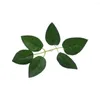 Dekorativa blommor 100st Silk Rose Leaves Artificial Plants Decor Home Wedding Accessory