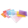 Sacs d'emballage Pvc Bubble Bag Colorf Réutilisable Mailer Zipper Emballage Cadeau Film Scellé Antichoc Zip Pouch Drop Delivery Office Schoo Dhorv