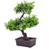 Fiori decorativi Albero dei bonsai Finte piante artificiali per interni Rosso per esterni