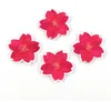 Colorful Cherry Blossoms Patches Clothe Embroidery Applique Sewing Supplies Decorative Pink Green Blue Red Sakura