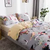 Bedding sets Lovely Dinosaur Print Queen Size Duvet Cover Set for Child Single Double Bed Kids Home Quilt and Pillowcases 230517