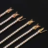 14K Gold Moissanite Tennis Chain 5mm 6-9 polegadas Icepto Oft Tennis Bracelet Mossanita Cadeias