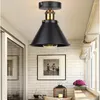 Ceiling Lights Vintage Rustic Semi Flush Mount Light Farmhouse E27 Base Industrial For Hallway Stairway