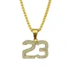 Ожерелье для мужской цепь кубинская звенья Золотые цепочки заморозили ювелирные украшения хип -хоп бриллиант.