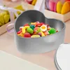 Assiettes Sublimation Coeur Tin Box Cookie Candy DIY Case Bonbons Conteneur