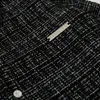 Men's Casual Shirts Men Clothing 2023 Tide Brand Silver Thread Woven Plaid Thickened Long-sleeved Shirt Jacket Men's Loose Punk Lapel