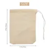 Opslagflessen 100 stuks Teken String Cotton Bags Muslin Tea Brew (4 x 3 inch)