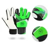 Rękawiczki sportowe 1 para dla dzieci bramkarza piłki nożnej Pu Finger Protection Guin Growed Lateks Football dla futbol futebol 230518