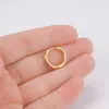 Stud Skyrim 1 Paar Kleine Kreis Runde Creolen für Frauen Männer Edelstahl Mode Minimalistischen Gold Farbe Ohrringe Schmuck Geschenk Z0517