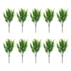 Decoratieve bloemen 10 stuks kunstmatige planten UV resistent plastic eucalyptus bladeren tafel middelpunt huizen tuin bruiloft decor