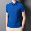 Polo da uomo Moda Uomo Estate Solid Polo Camicie stile coreano Daily Business Manica corta Sottile Quick Dry Streetwear Top in cotone sciolto 230518