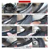 Steering Wheel Covers DIY Soft Leather Braid On Steering-Wheel Car Auto With Needle And Thread Interior Accessories RJ